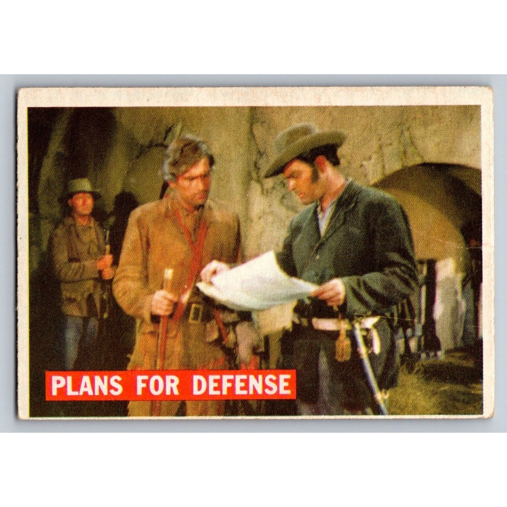 Davy Crockett Travis Davy Plans for Defense 1956 Topps #65 Fess Parker